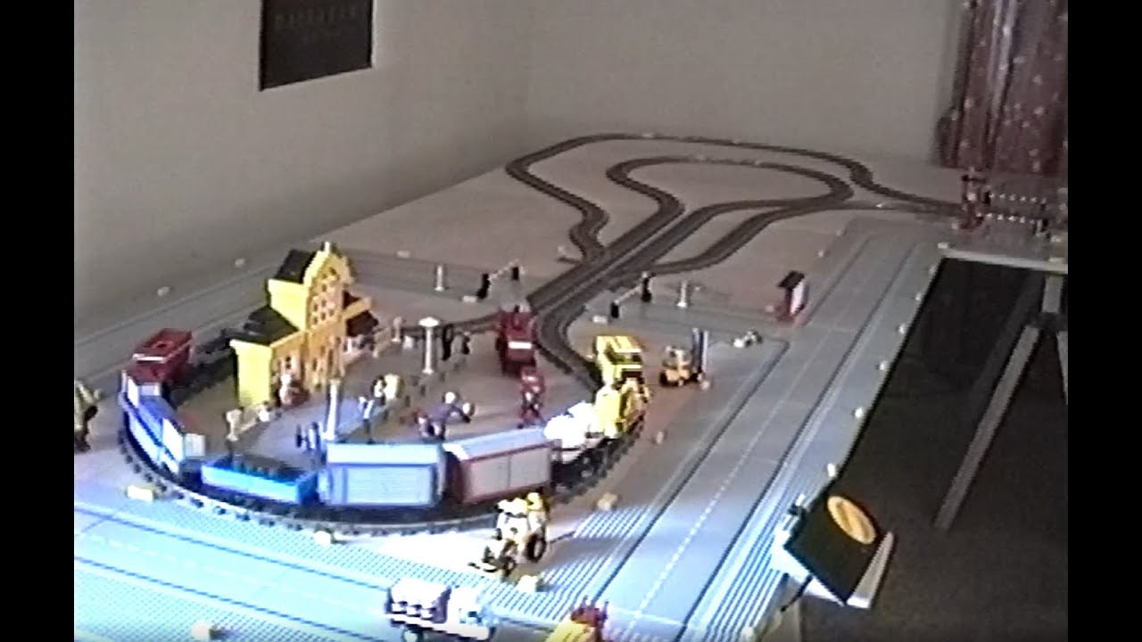 1995 March Tape a29 @47 41 til 48 16 Lego Train room early setup