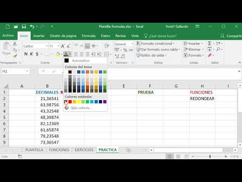 Cómo redondear en Excel