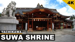 4K/Binaural Audio] Tachikawa Walking Tour - Tokyo Japan 
