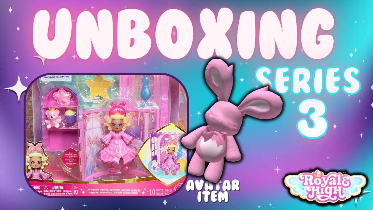 Royale High Series 3 UNBOXING! ✨ Toy + Avatar Item Reveal!