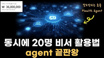 AI 20명이 동시에 일하는 사무실을 만들었습니다 (Flowith agent 완전 공개)