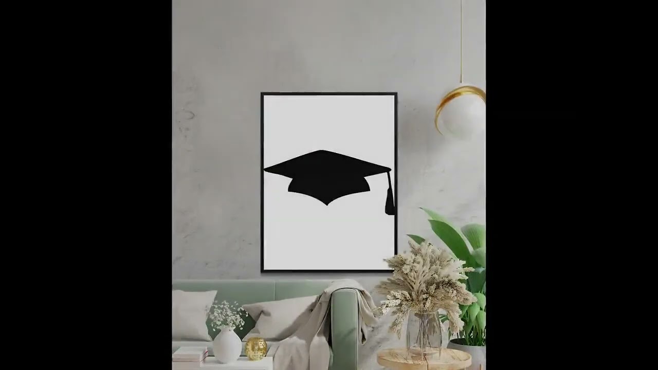 Graduation Cap Silhouette SVG, Mortarboard Clipart, Academic Hat Vector, Digital Cut File