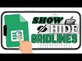 Show and Hide Gridlines in the Google Sheets App (iPhone Version)
