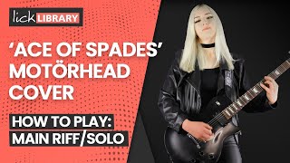 &#39;Ace of Spades&#39; by Motörhead Cover ft. @AnnaCara1 | Licklibrary