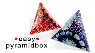 Super Easy Origami Pyramid Box