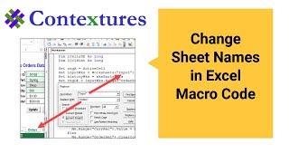 How to Change Sheet Names in Excel Macro Code