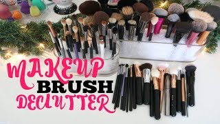 Makeup BRUSH Declutter 2017 🗑 MAC, Morphe, Real Techniques & MORE