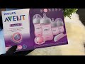 Philips Avent Pink Natural Milk Bottle Review & Unboxing