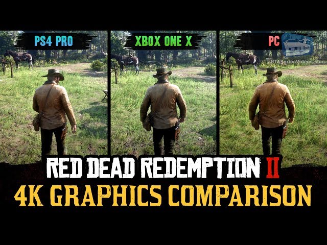 Tradition derefter Vred Red Dead Redemption 2 4K Comparison - PC / PS4 Pro / Xbox One X - YouTube