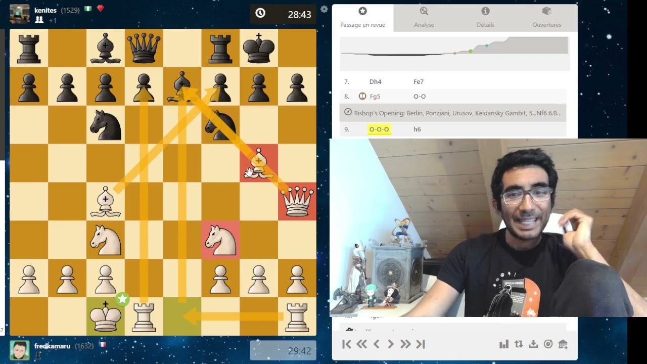 Expli 30 / 30 : mon répertoire, Gambit Urusov, variante Démontada, le retour !