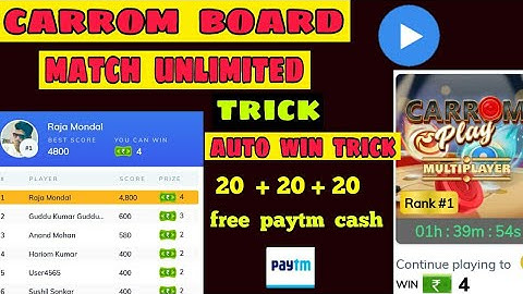 Mx player game auto win trick || carrom board match unlimited score trick || auto win trick
