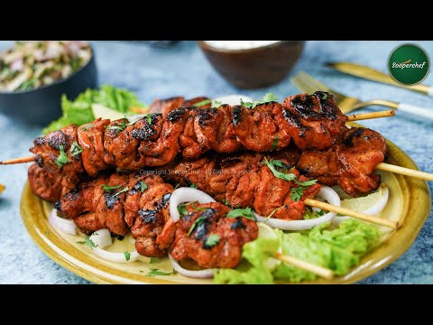 Tandoori Chicken Tikka with Onion Salad Recipe by SooperChef | Ramzan Recipes