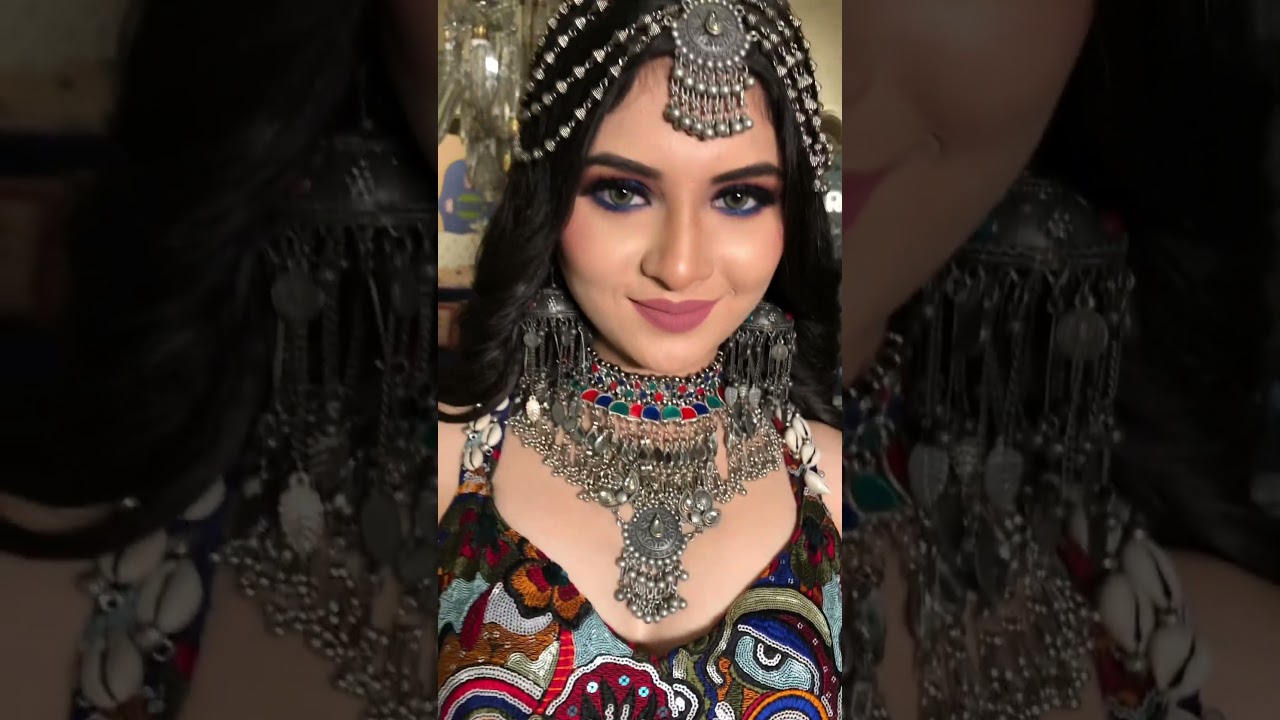 Jewel Tone Blue Smokey Eyes for my stunner ! Makeup by Parul Garg