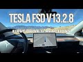 Tesla FSD 13.2.8 First Drive and Reaction w/No Interventions