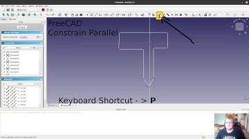 FreeCAD: Constrain Parallel (Keyboard Shortcut Included)