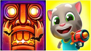 Temple Run 2 Halloween VS Talking Tom Blast Park Gameplay Comparison (Android/iOS)