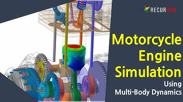 Engine and Transmission Simulation with geartrain and other components using Multibody Dynamics