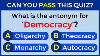 Antonyms Quiz: CAN YOU SCORE 25/25 ON THIS QUIZ? #challenge 32