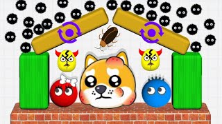 😂 🌈 Beat 3×3 Player Game Hungry Balls 2048 🆚 Hide Balls vs Draw to Smash Gameplay part 219 screenshot 2