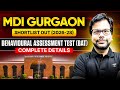 MDI Behavioral Assessment Test (BAT): What, Why &amp; How + Sample Questions | Amiya Sir