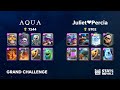 AQUA vs Juliet❤Percia [GRAND CHALLENGE]