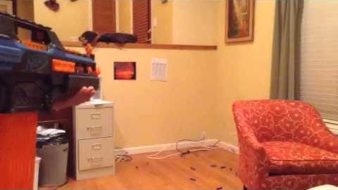 Nerf Rapidstrike mod firing test
