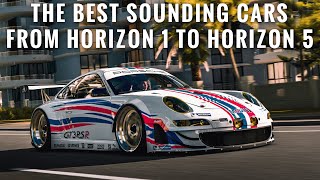 Forza Horizon 5, 4, 3, 2, 1 | Best Sounding Cars in Forza Horizon Games | 25 Cars per Game