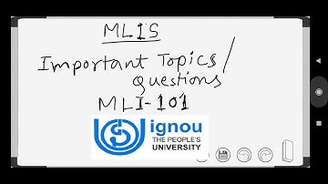 Important Topics and Questions | MLI-101 | part-1