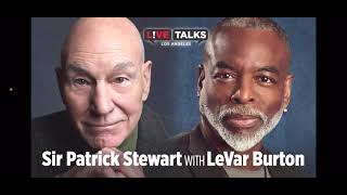 Sir Patrick Stewart with Lavar Burton