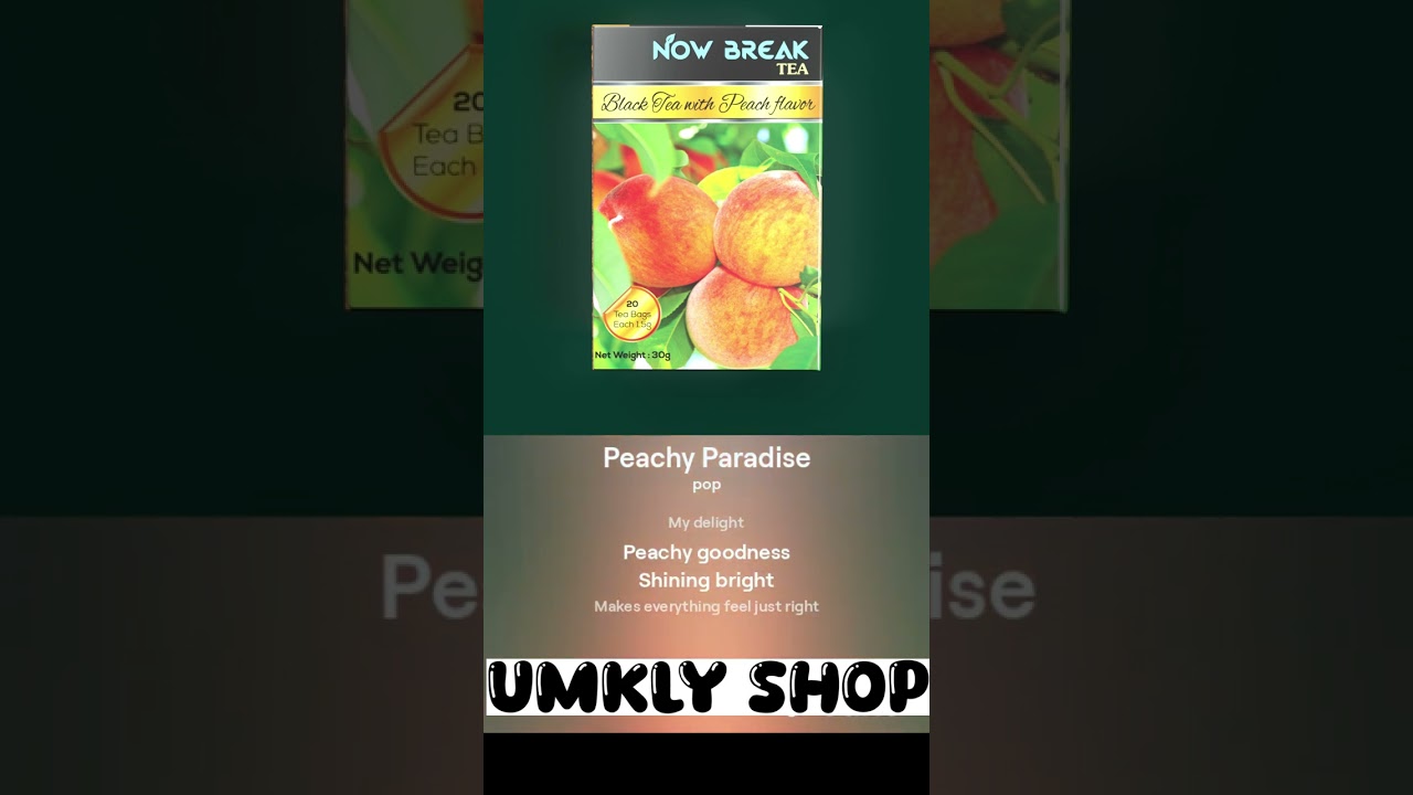 🍑🍵 Now Break Tea - Perfect Fusion of Black Tea and Peach Flavor