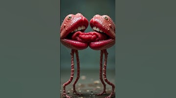 AI Lip Monsters 👄😨 | Creepy Funny Loop #shorts