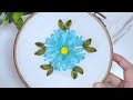 Handy Flower Embroidery Made from Organza Ribbon 