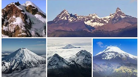 ¿Cuál es el volcán montaña y Nevado de mayor altitud en nuestro país?