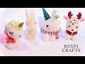 4 Kawaii Christmas animals- Funshowcase-  Resin Crafts- DIY