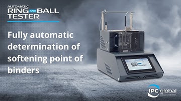 Fully automatic determination of softening point of binders