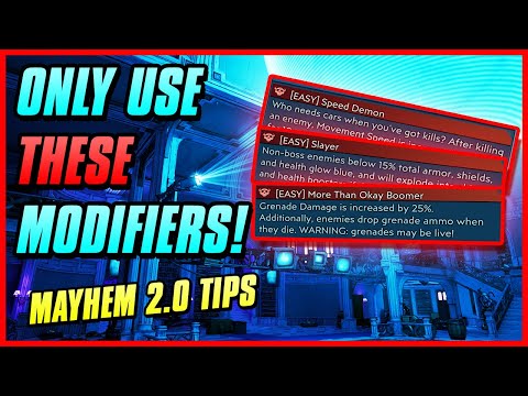 Vidéo: Borderlands 3 Mayhem Mode 2.0: Difficulté Du Mode Mayhem Et Liste Des Modificateurs Expliqués