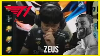 T1 Zeus has nerves of steel for Holding his Flash