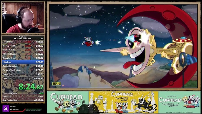 DLC in 10:42.240 by ExclamationMarkYT - Cuphead - Speedrun
