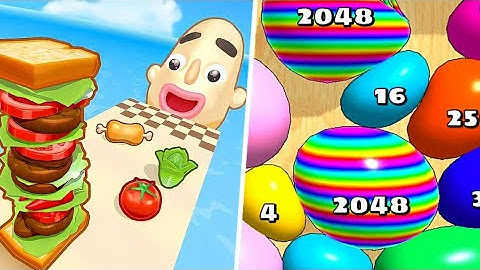 Sandwich Runner | Blob Merge 3D - Super Satisfying Gameplay Android, iOS |