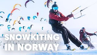 Two Kitesurfers Try Snowkiting in Norway | Red Bull Ragnarok 2019