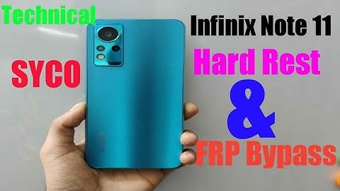 Infinix note 11 FRP Bypass Without Pc infinix X663 Google Account (gmail) Remove 2022 100% Working