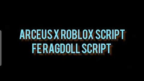 ARCEUS X ROBLOX SCRIPT - FE RAGDOLL SCRIPT - see script link on comments
