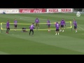 Marcelo and danilo showcase their skills in a game of footvolley