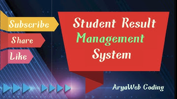 Student Result Management System Import Database In Mysqli install xampp server by arya web coding