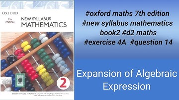 #oxford maths 7th edition #new syllabus mathematics book2 #d2 maths #exercise 4A #question 14