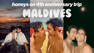 MALDIVES ANNIVERSARY TRIP VLOG - my surprise got spoilt, but..... 😭|| Gay Couple || Honey Imm Home