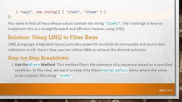 How to Select Keys from a Dictionary in C#  Based on String Values Using LINQ