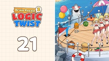 Brain Puzzle 2: Logic Twist Level 21 Shipwreck Crisis