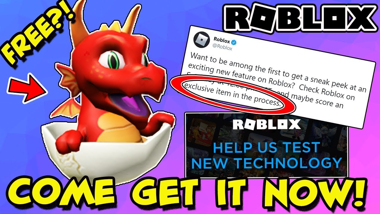 Getting Free Item For Testing New Technology On Roblox How To Get Lil Vernon The Red Dragon Youtube Getting Free Item For Testing New Technology On Roblox How To Get Lil Vernon The Red Dragon Youtube