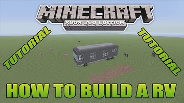 Minecraft Xbox Edition Tutorial How To Build A RV Update Version